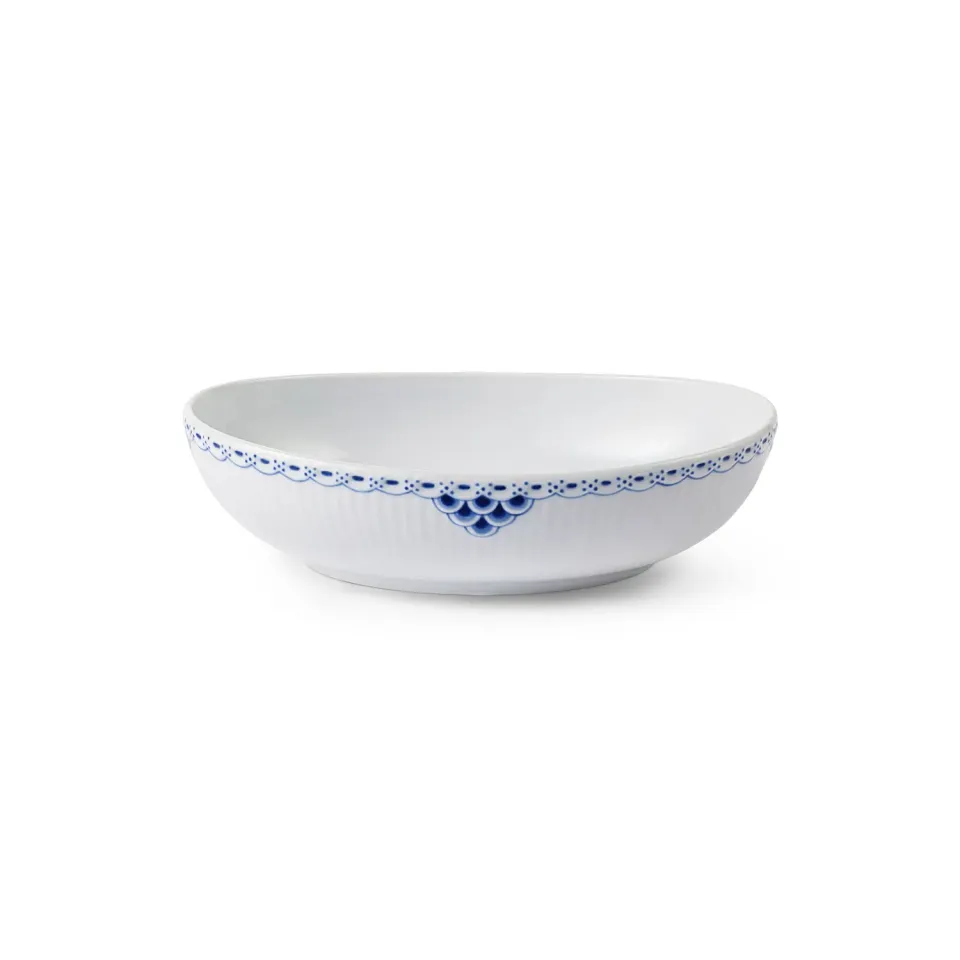 Royal Copenhagen Prinsesse skål oval 75 cl blondemønster