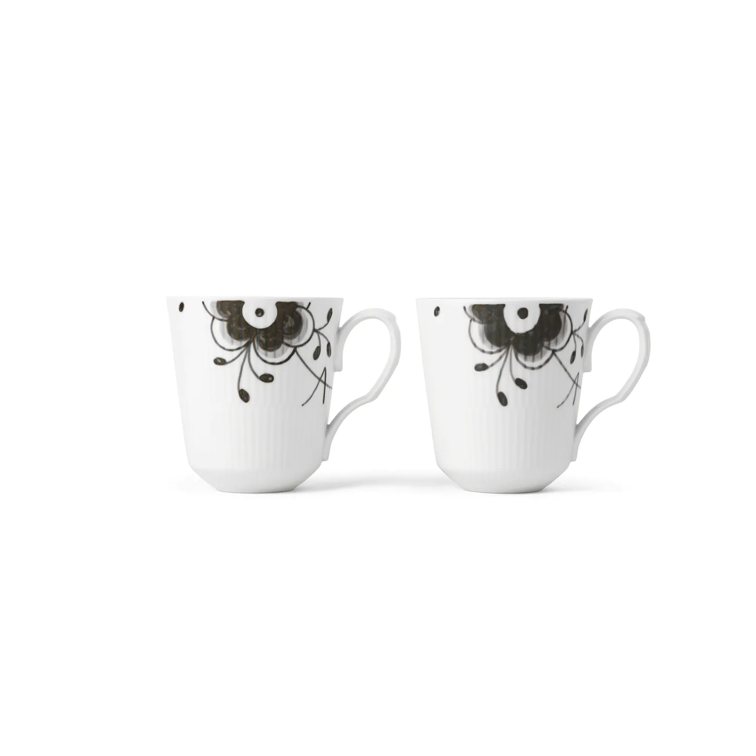 Kgl. Porcelæn Sort Mega Riflet kop 38 cl 2 stk. bespoke