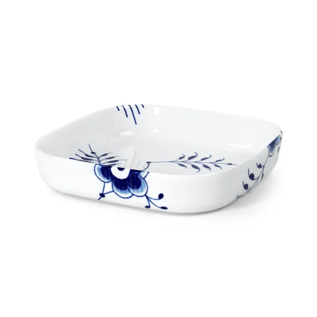 Kgl. Porcelæn Blå Mega Riflet ovnfast fad 25 cm
