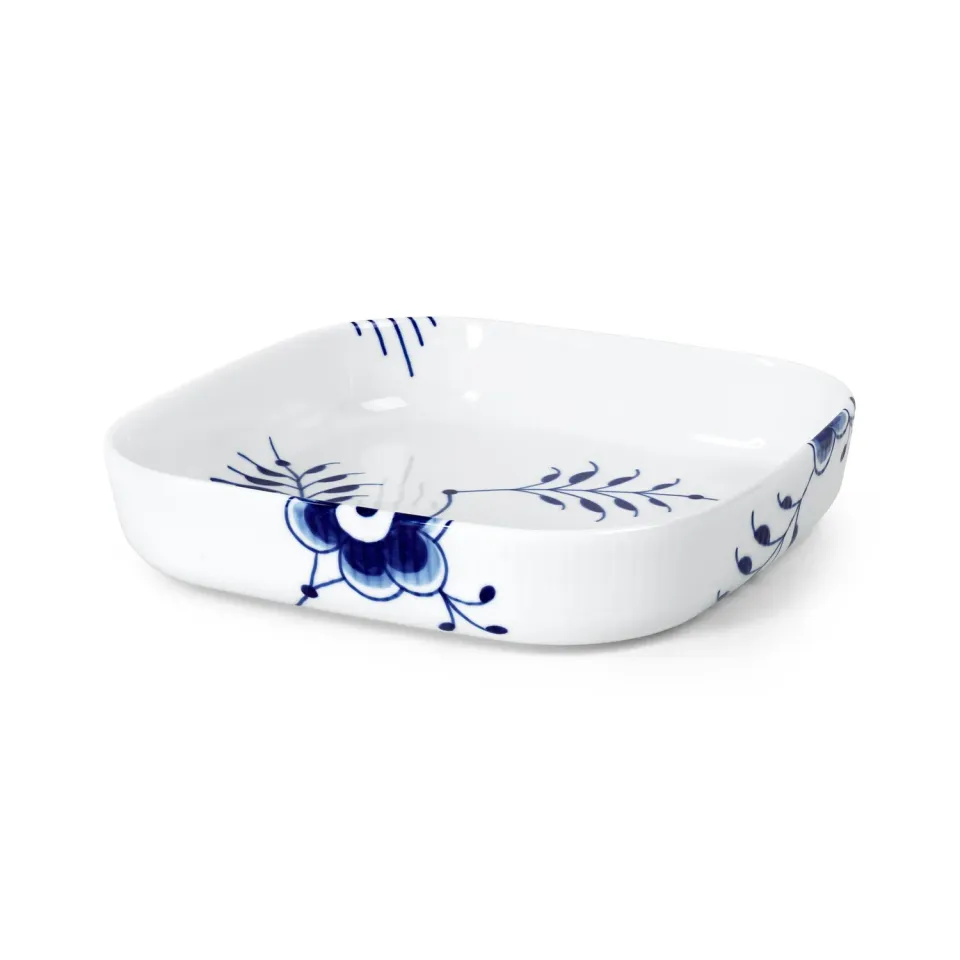 Kgl. Porcelæn Blå Mega Riflet ovnfast fad 25 cm