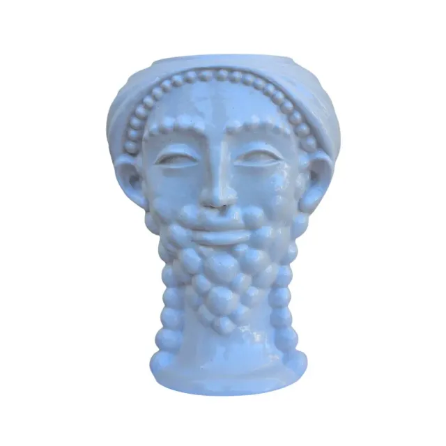 Les Ottomans 06 vase keramik ansigt hvid skulpturel