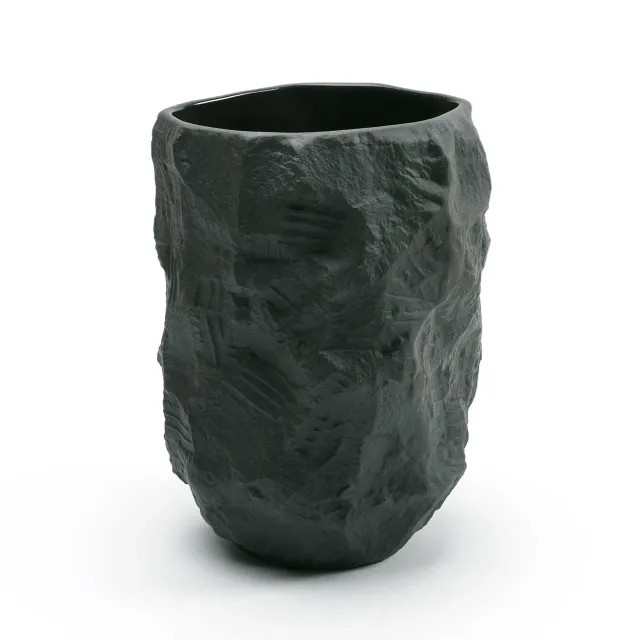 1882-Ltd Crockery vase høj sort til grene