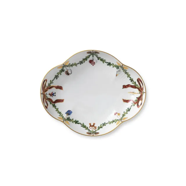Royal Copenhagen Stjerne Riflet Jul fad 22 cm julefad