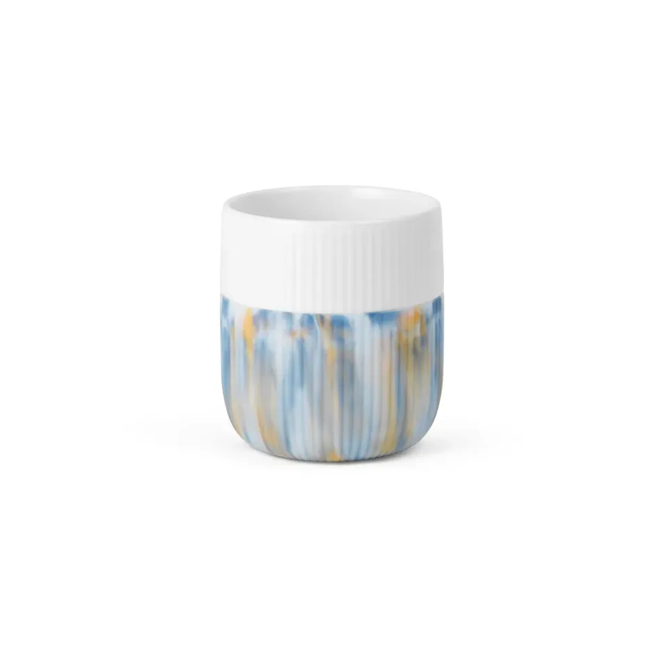 Royal Copenhagen Riflet Contrast krus Ocean Mist 35 cl