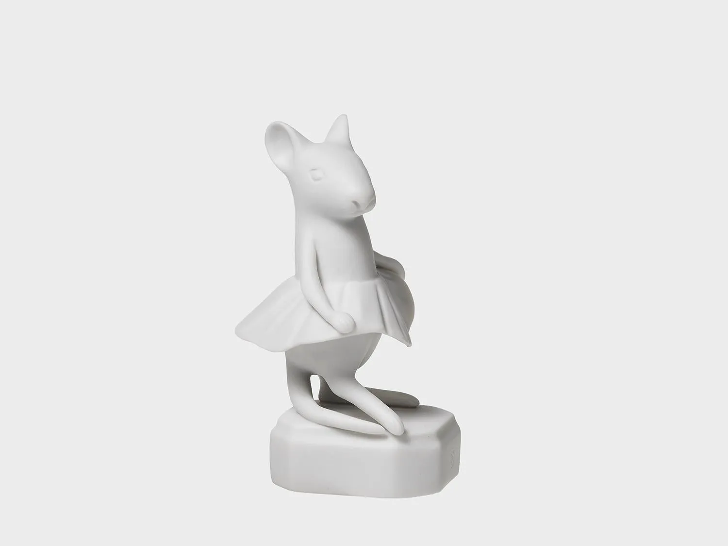 Nymphenburg Maus Emilie Ballerina musefigur 8 cm hvid