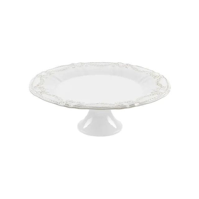 Costa Nova Village fad på fod 34 cm hvid stentøj