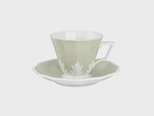Nymphenburg Perl Symphonie Grøn kaffekop grøn