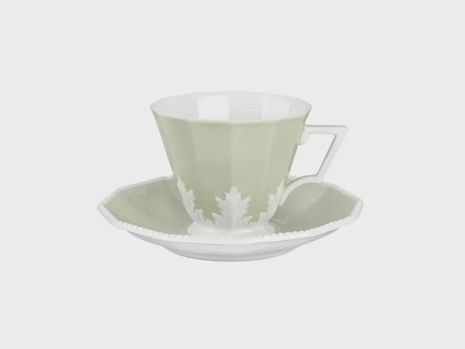 Nymphenburg Perl Symphonie Grøn kaffekop grøn