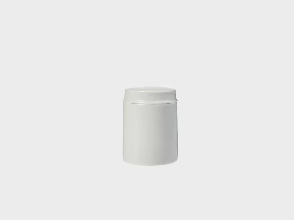 Nymphenburg Apotekerkrukke Gr. 1 hvid porcelæn
