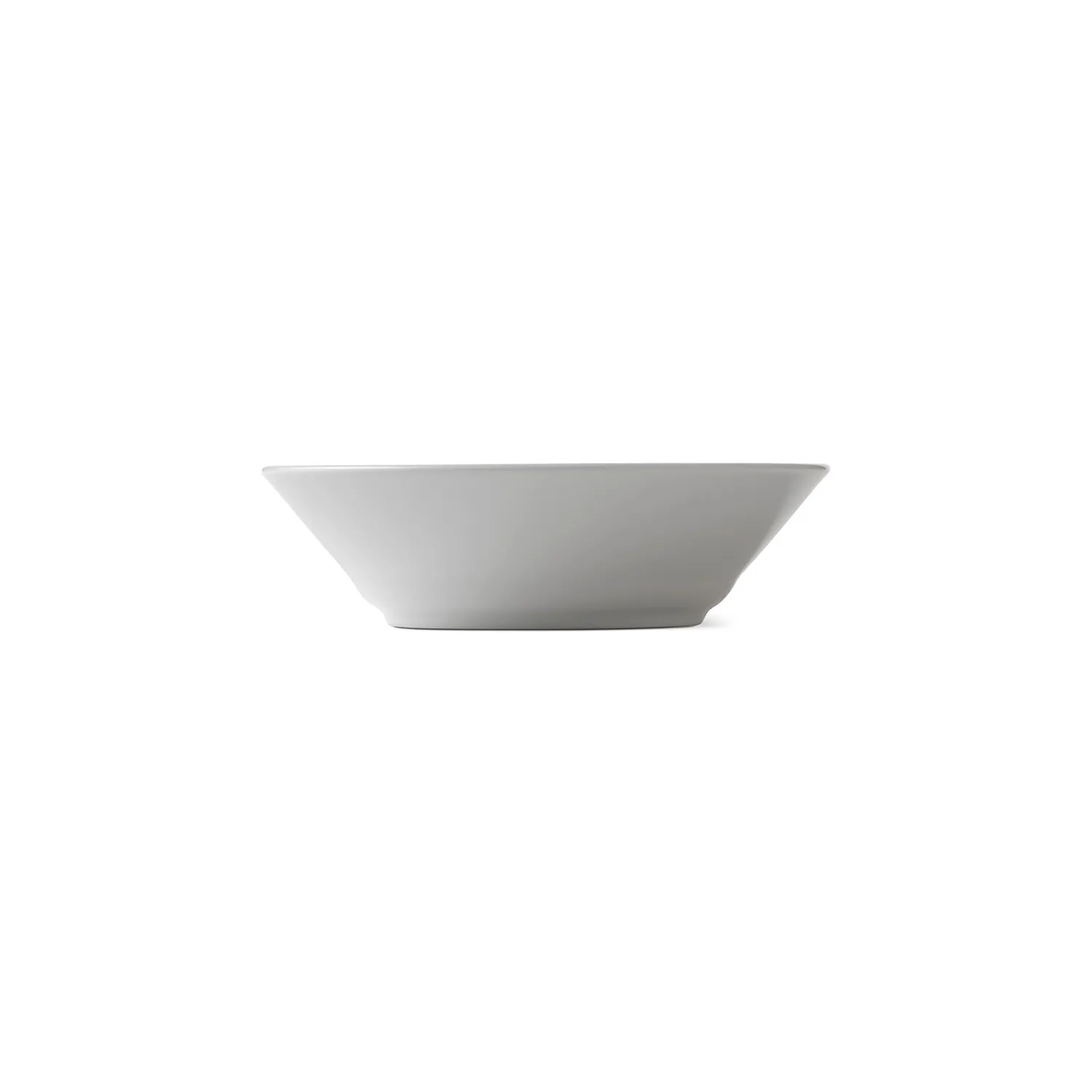 Kgl. Porcelæn Hvid Riflet dyb tallerken 17 cm hvid