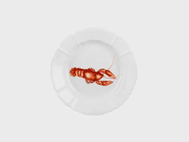 Nymphenburg Rokoko Mare Nostrum dyb tallerken 22 cm