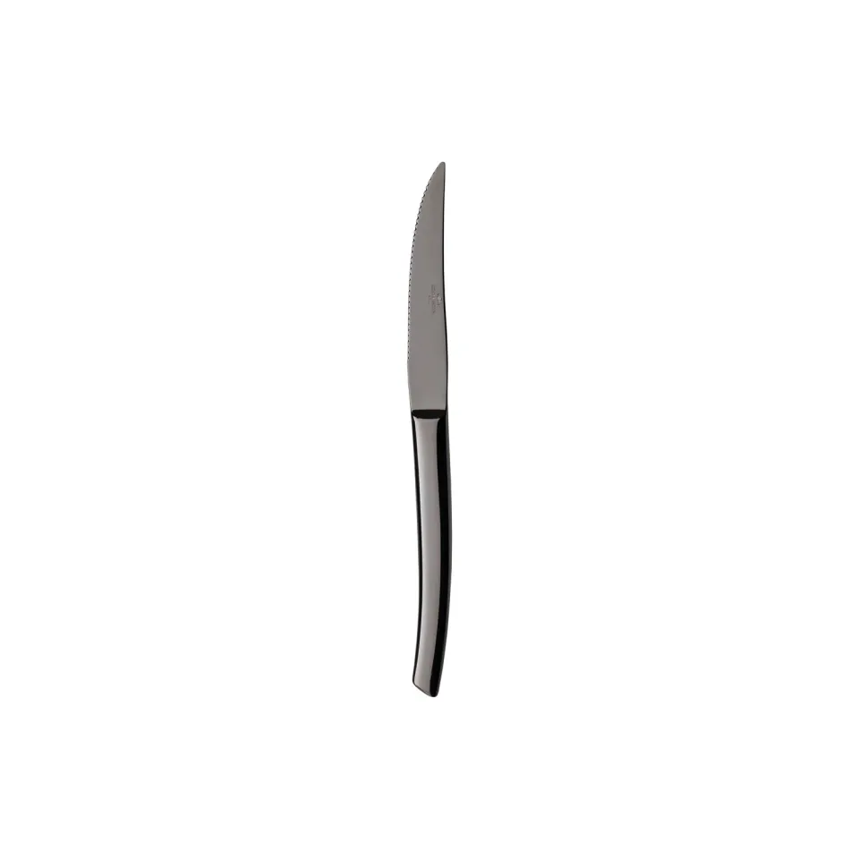 Costa Nova Vela steakkniv sort poleret stål