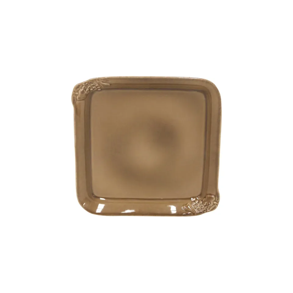 Costa Nova Madeira serveringsfad firkantet mocha brown blank