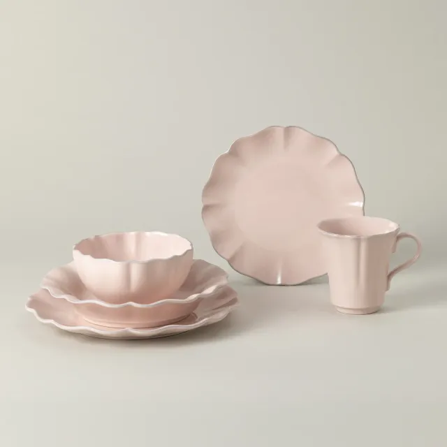 Costa Nova Rosa 5-piece Dinnerware Set stel lyserød