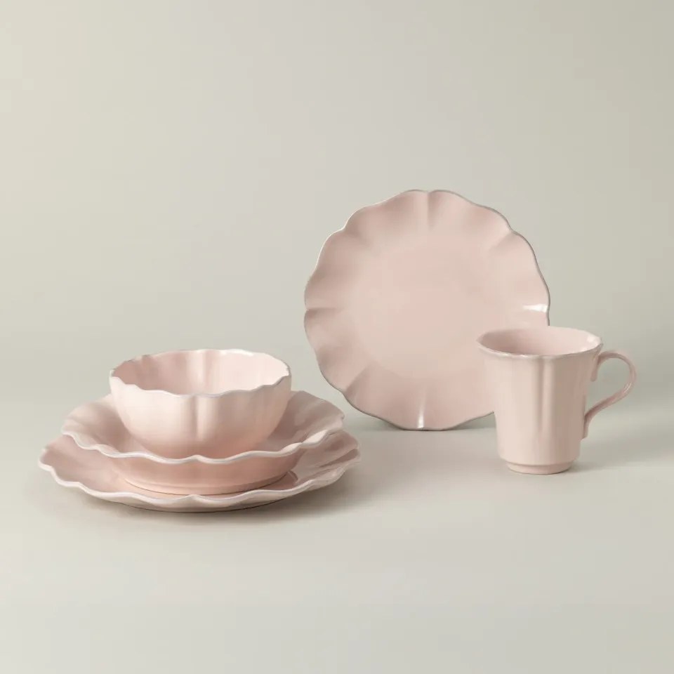 Costa Nova Rosa 5-piece Dinnerware Set stel lyserød