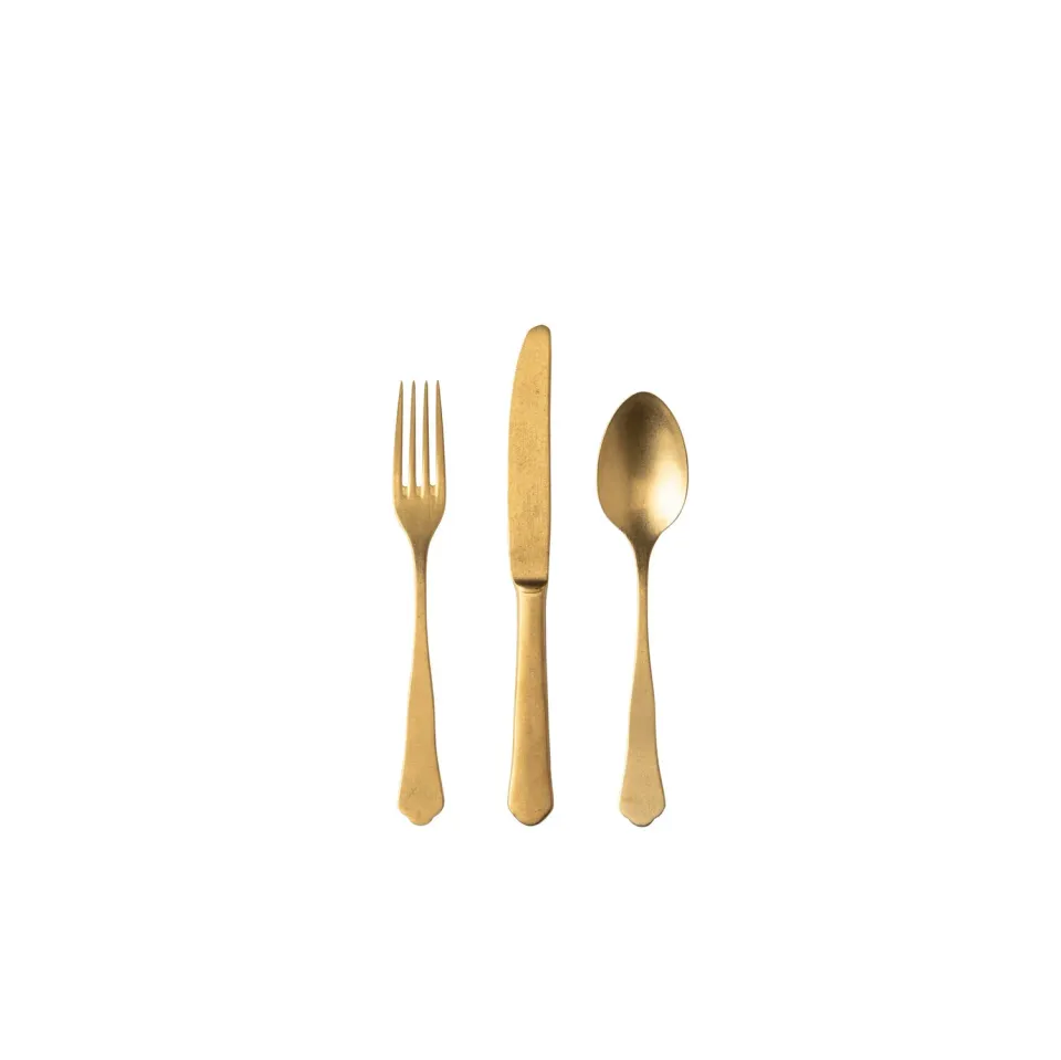 Costa Nova Prado Dessert 18 Dele Bestik Vintage Gold 18/10