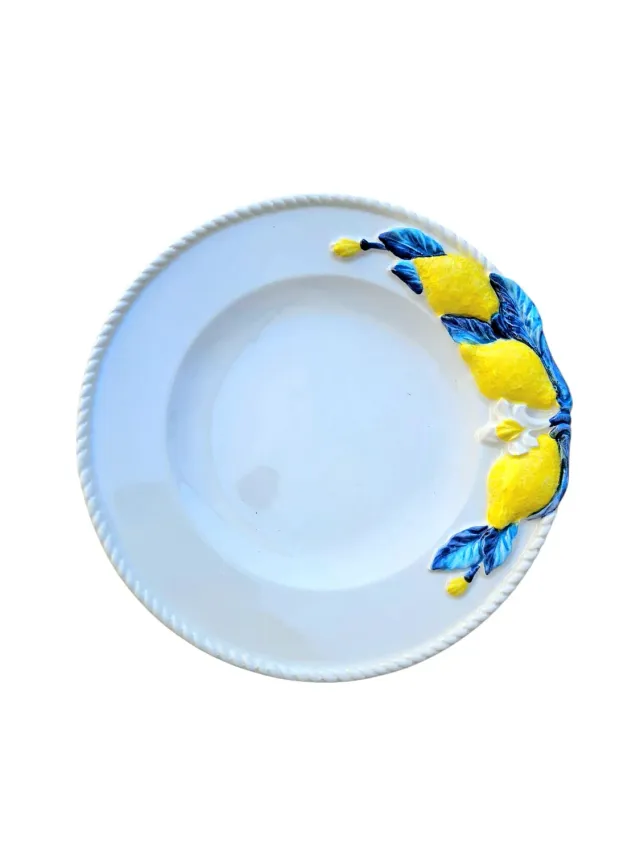 Les Ottomans Limone Blu LMNB12 salattallerken blå