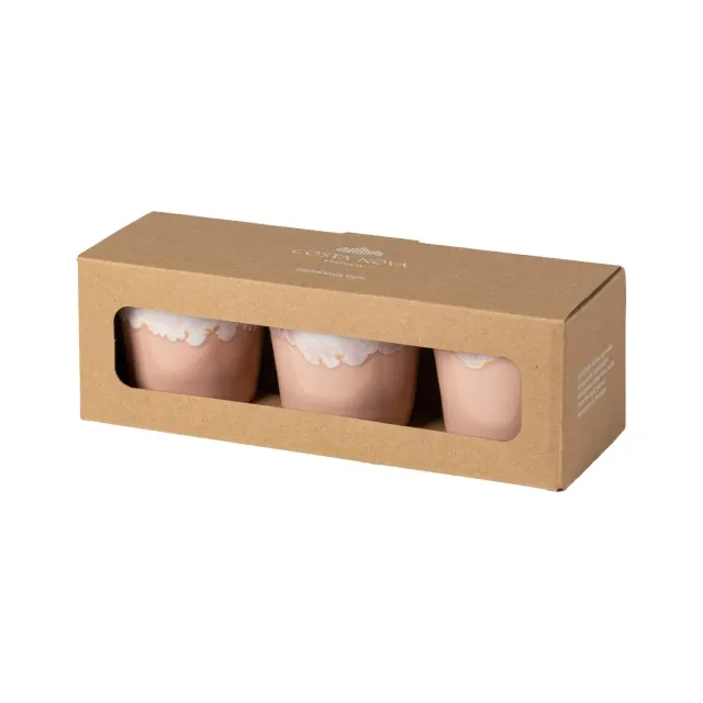 Costa Nova Grespresso lungokopper 3 stk Soft Pink gaveæske