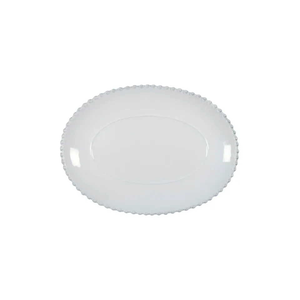 Costa Nova Pearl fad lille ovalt hvidt blankt