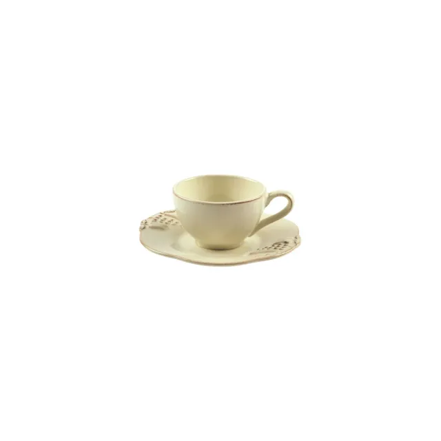 Costa Nova Madeira Harvest kaffekop med underkop vanilla cream stentøj