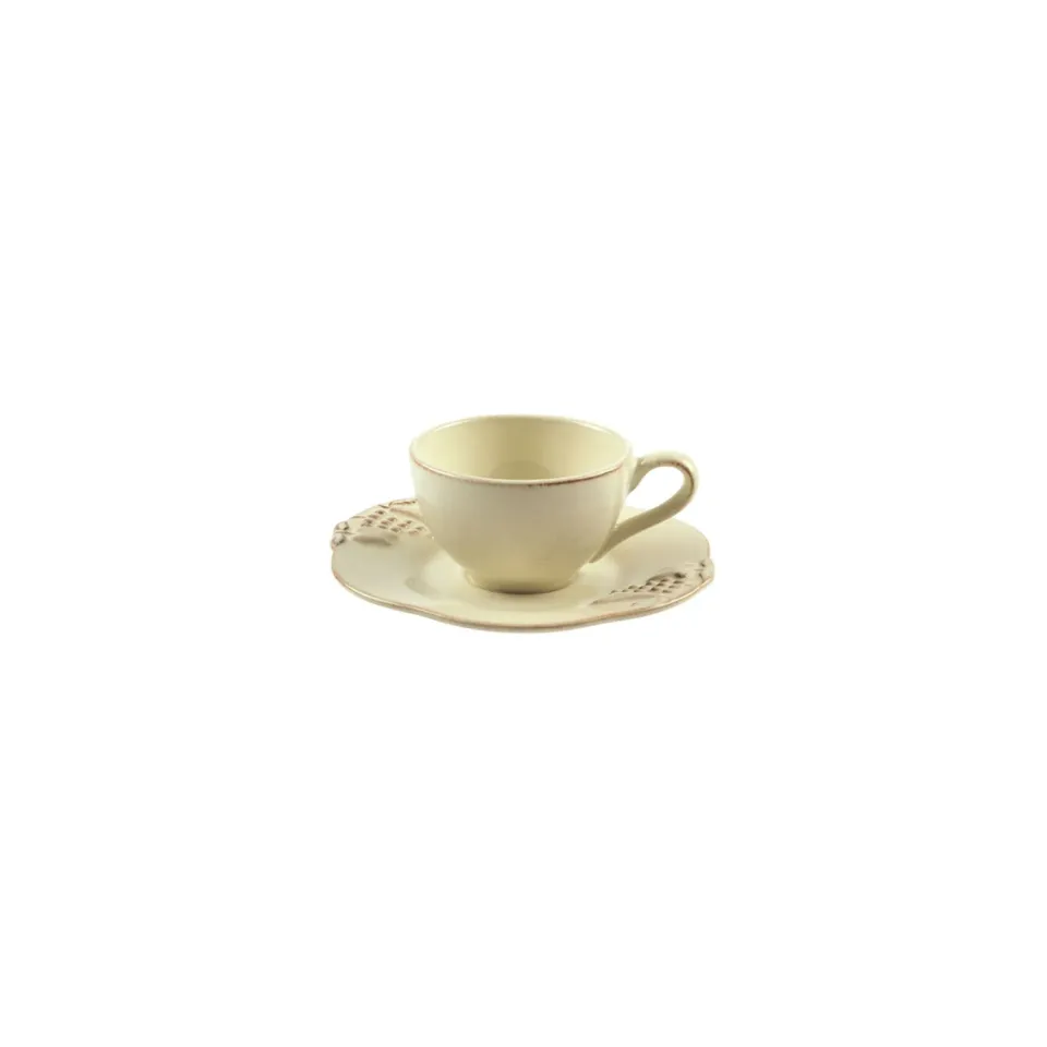 Costa Nova Madeira Harvest kaffekop med underkop vanilla cream stentøj