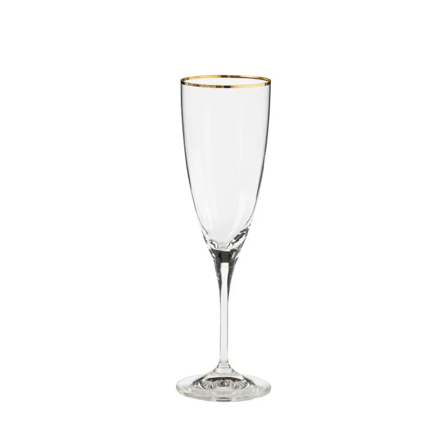 Costa Nova Sens champagneglas 6 stk klar guldkant
