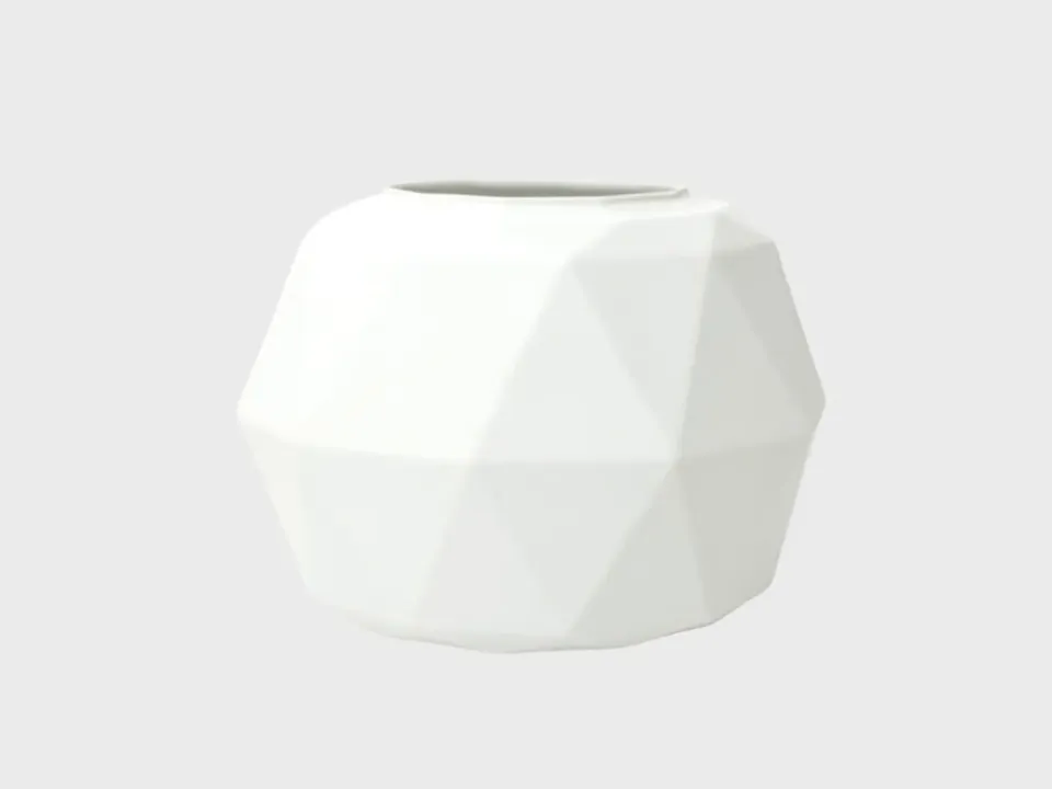 Nymphenburg Jewel vase 16 cm hvid porcelæn