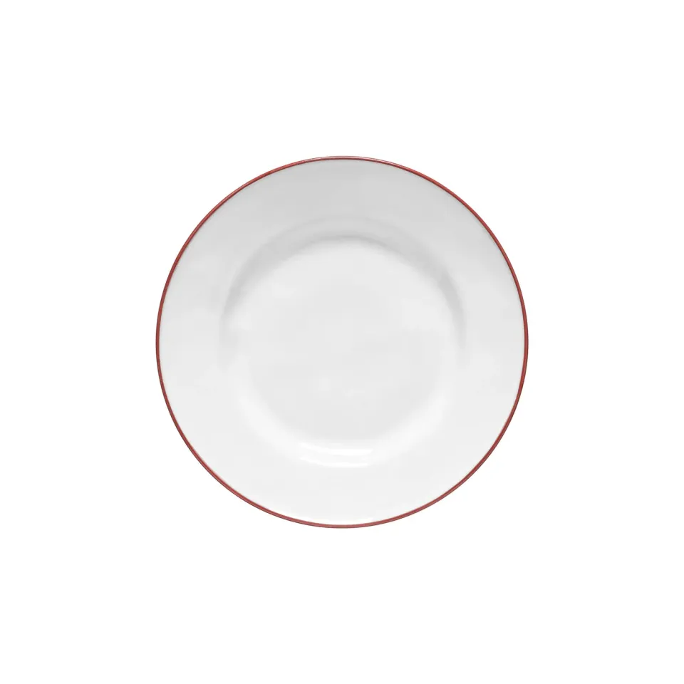 Costa Nova Beja salat-desserttallerken hvid-rød