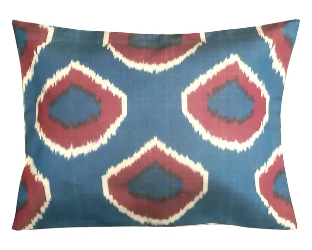 Les Ottomans Ikat S76 pudebetræk silke grafisk