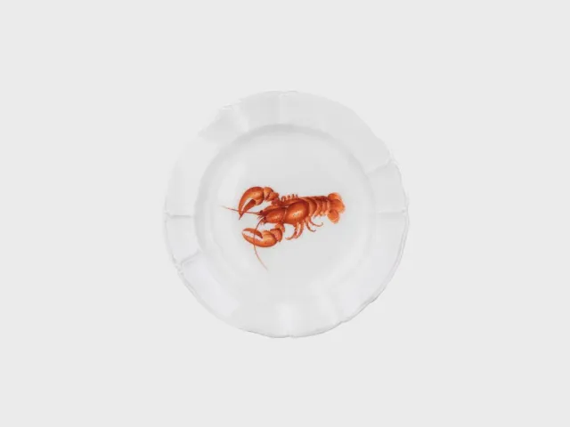 Nymphenburg Rokoko Mare Nostrum tallerken 20 cm håndmalet