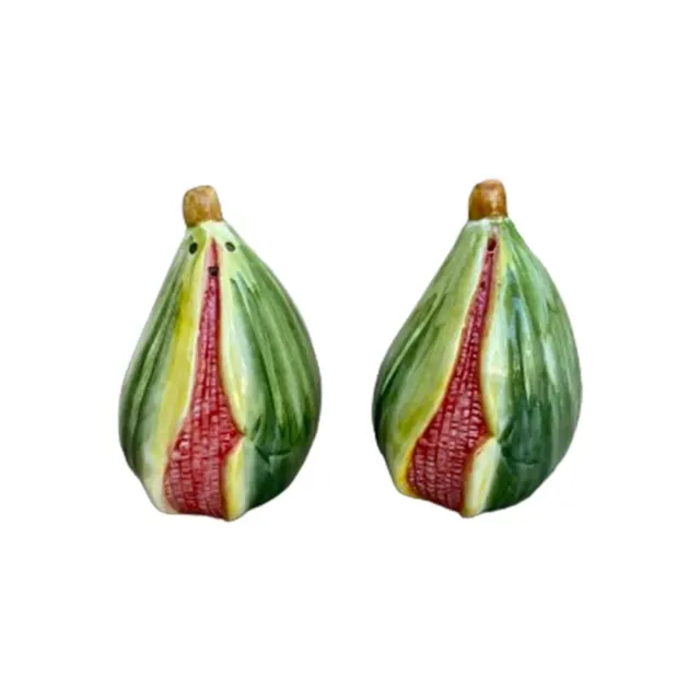 Les Ottomans Figues salt- og pebersæt håndmalet keramik
