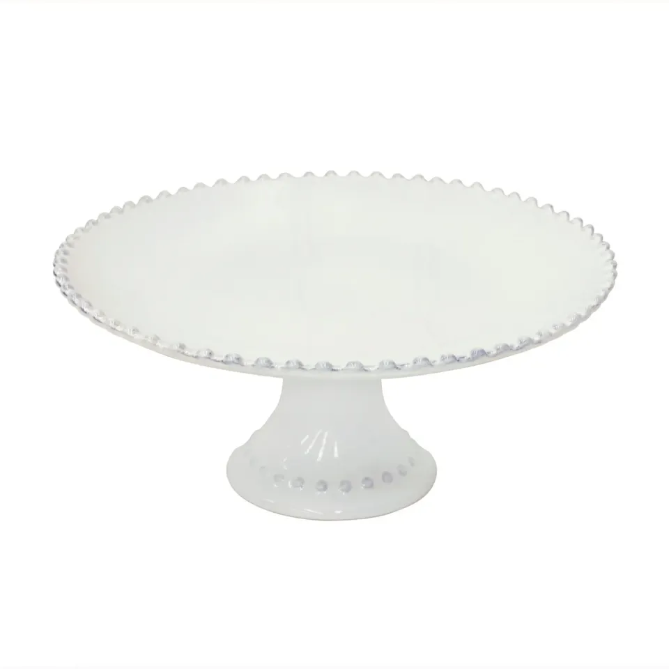 Costa Nova Pearl fad på fod White blank glasur