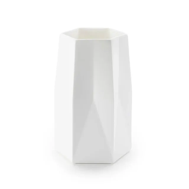 1882-Ltd Standard Ware vase hvid stentøj Fort Standard