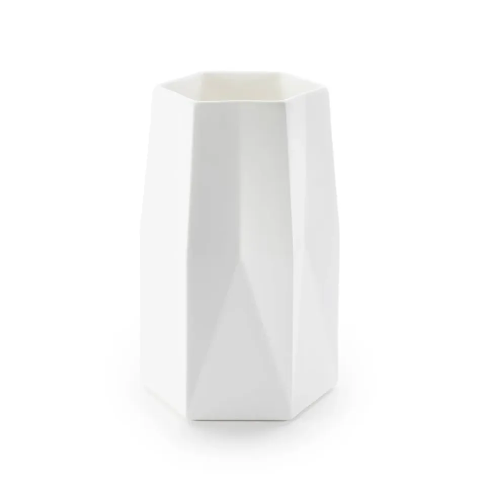 1882-Ltd Standard Ware vase hvid stentøj Fort Standard