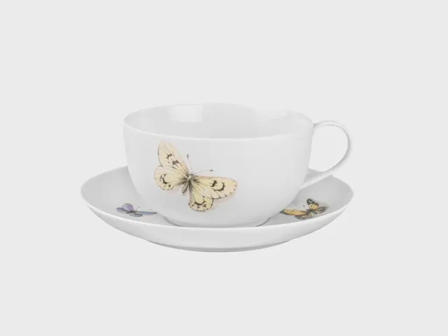 Nymphenburg Lotos Papilio café au lait kop sommerfugl