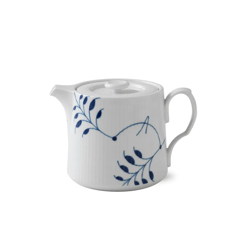 Royal Copenhagen Blå Mega Riflet Tekande 75 cl porcelæn