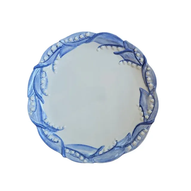 Les Ottomans Lily of the Valley middagstallerken 2 stk håndmalet