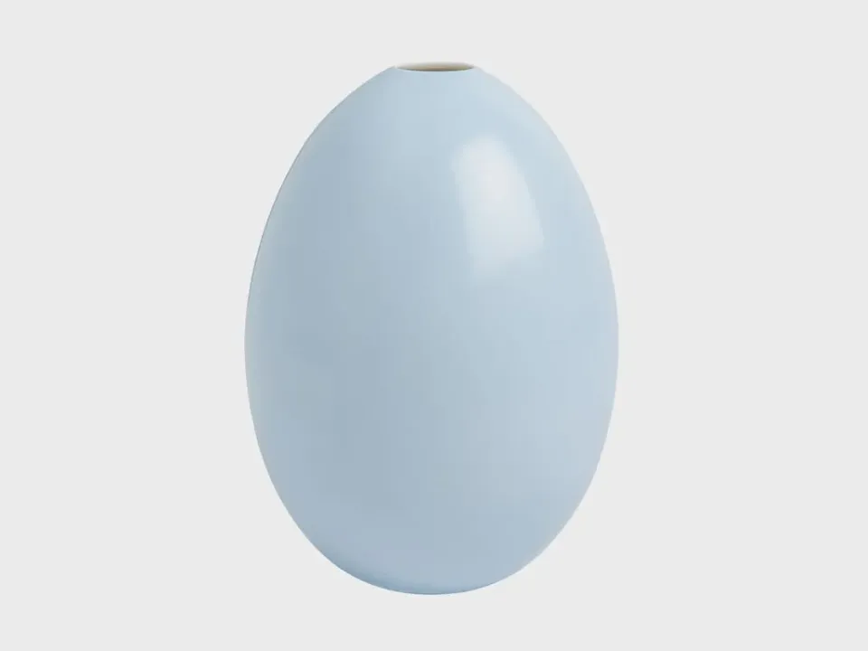 Nymphenburg Eivase vase isblå L