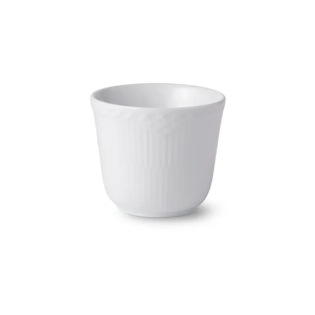 Kgl. Porcelæn Hvid Halvblonde termokrus 26 cl hvid porcelæn