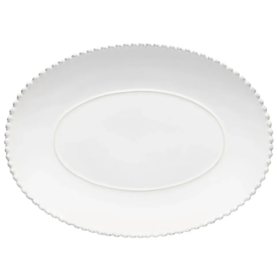 Costa Nova Pearl PEA401-WHI ovalt fad hvidt blankt stentøj