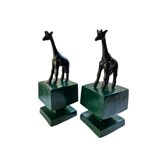 Les Ottomans Menagerie bogstøtte aluminium 2 stk