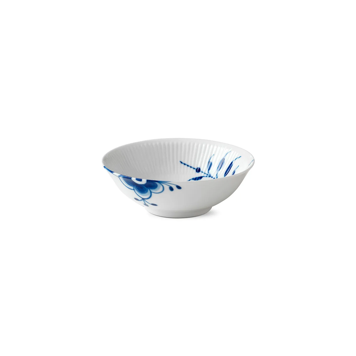 Kgl. Porcelæn Blå Mega Riflet skål 35 cl blå