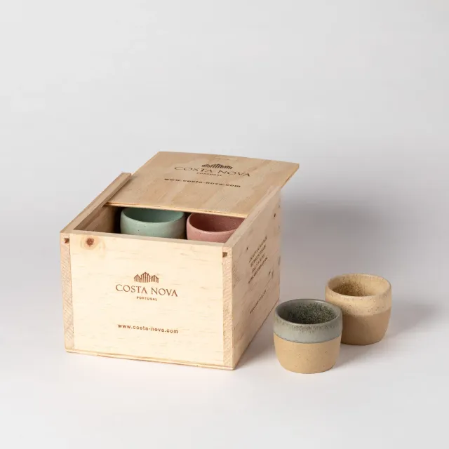 Costa Nova Arenito Gift Box 8 Espresso Cups multifarvet håndmalet