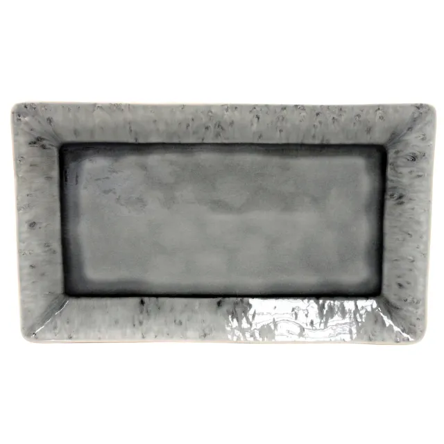 Costa Nova Madeira Large Rectangular Tray fad grå stentøj