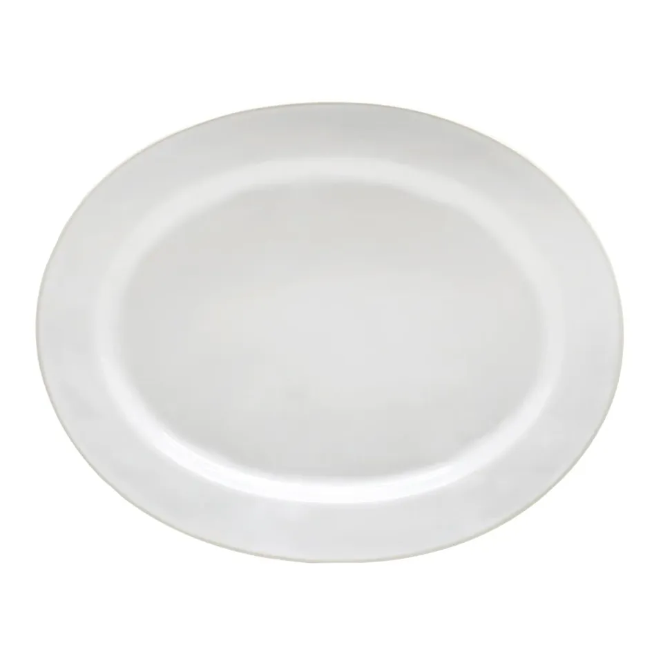 Costa Nova Beja fad ovalt white cream blank stentøj