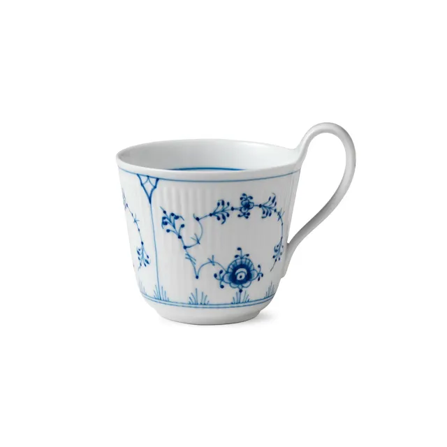 Royal Copenhagen Musselmalet Riflet højhankskop 33 cl