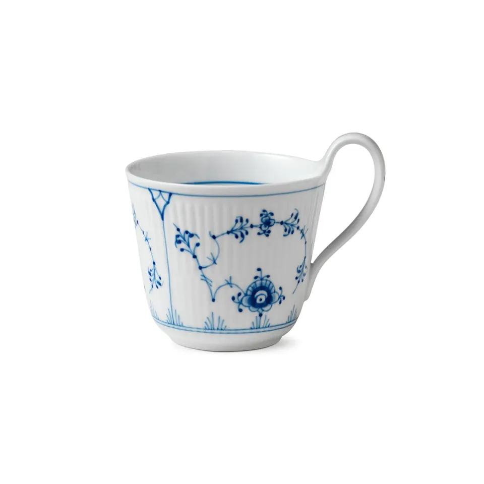 Royal Copenhagen Musselmalet Riflet højhankskop 33 cl