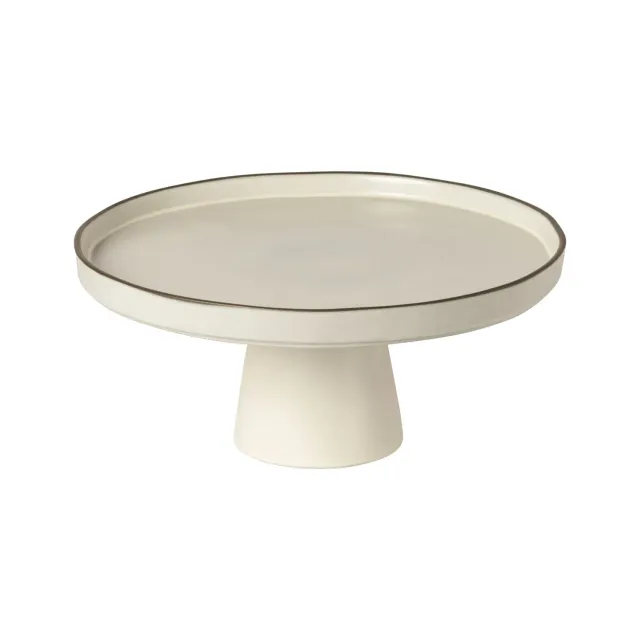 Costa Nova Stacked Organic Footed Plate tallerken salt white mat