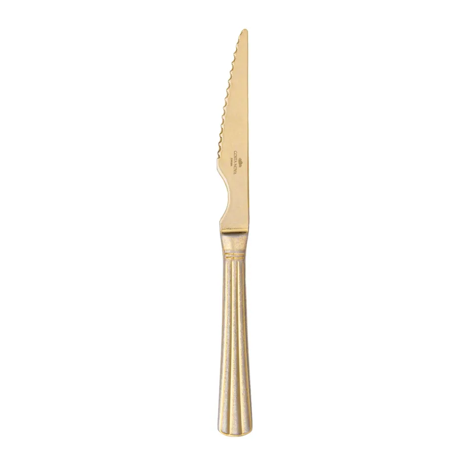 Costa Nova Vime steakkniv vintage guld enkelt
