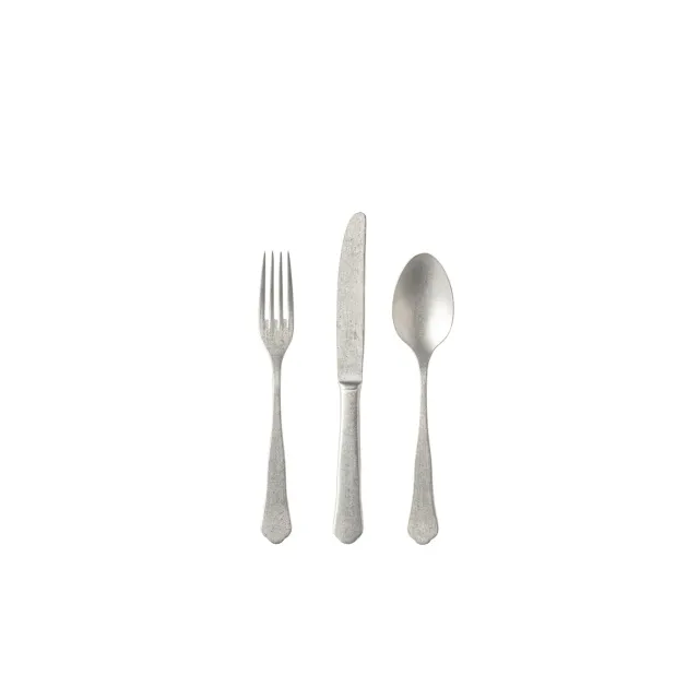 Costa Nova Prado Dessert sæt 18 dele Vintage Brushed Silver